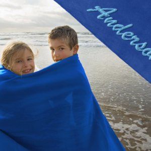 Custom Fleece Blanket with Carrying Strap | Personalized travel blanket